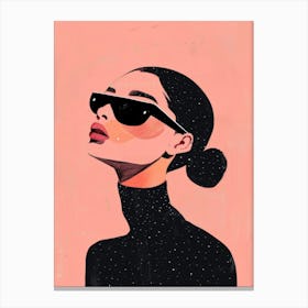 Girl In Sunglasses 18 Canvas Print