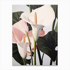 Flower Illustration Calla Lily 4 Canvas Print