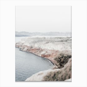 Santorini, Coastal Textures 3 Canvas Print