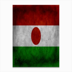 Niger Flag Texture Canvas Print