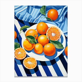 Oranges Fruit Summer Illustration 1 Canvas Print