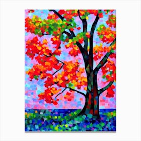 Bradford Pear Tree Cubist Canvas Print