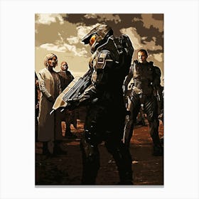 Halo gaming movie 3 Canvas Print