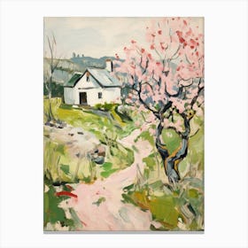 Cottage In The Countryside Painting 13 Canvas Print