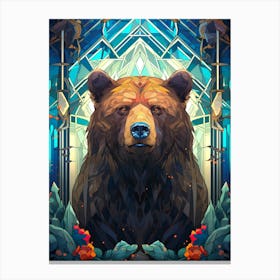 Bear In The Forest 5 Canvas Print