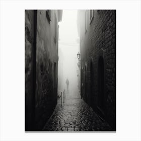 Orvieto, Italy,  Black And White Analogue Photography  3 Canvas Print