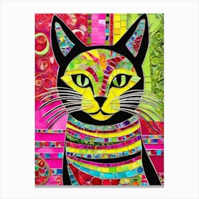 Hello Gorgeous Cat Canvas Print