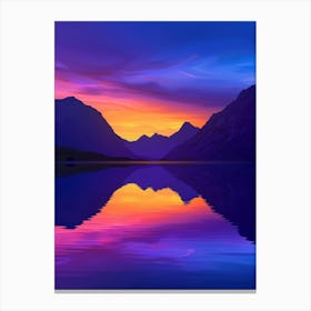 Sunset In The Mountains 79 Canvas Print