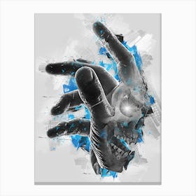 skull hand Canvas Print