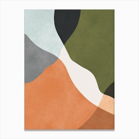 Abstract boho shapes 4 Canvas Print