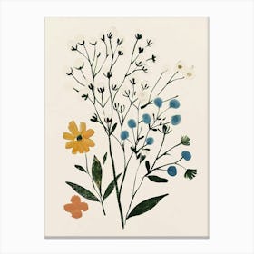 Painted Florals Gypsophila 2 Canvas Print