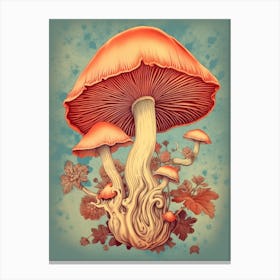 Vinatge Storybook Mushroom 2 Canvas Print