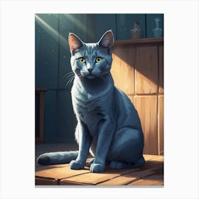 Cat In The Sun Canvas Print