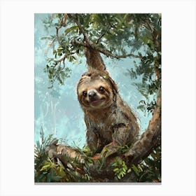 Sloth 4 Canvas Print