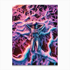 Waporwave Astronaut 1 Canvas Print