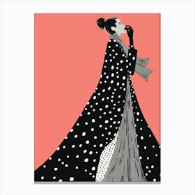 Polka Dot Dress 4 Canvas Print