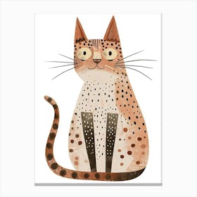 Ocicat Cat Clipart Illustration 1 Canvas Print