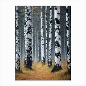 Birch Forest 64 Canvas Print