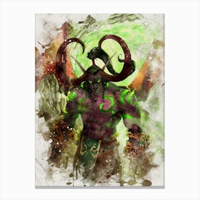 Illidan Stormrage World Of Warcraft 1 Canvas Print