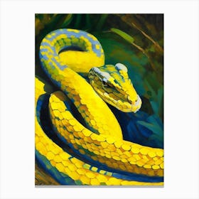 Yellow Bellied Snake Painting Canvas Print