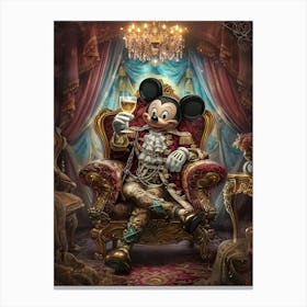 Mickey Mouse Baroque Canvas Print