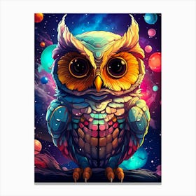 Colorful Owl 2 Canvas Print