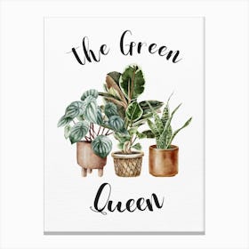 Green Queen Canvas Print