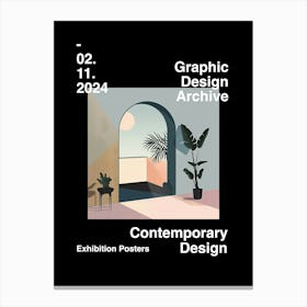 Graphic Design Archive Poster 25 Canvas Print