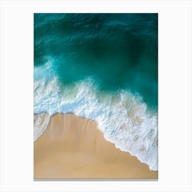 Aerial View Of A Beach 14 Canvas Print