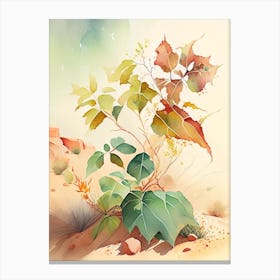 Poison Ivy In Desert Landscape Pop Art 6 Canvas Print