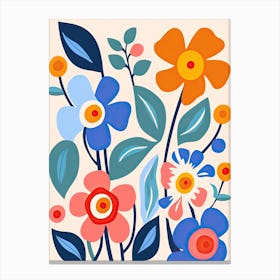 Sunshine and Petals: A Colorful Tribute, Inspired by Henri Matisse Canvas Print