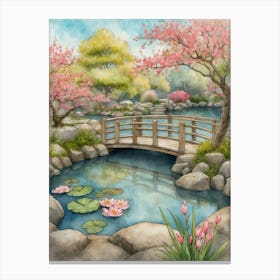 Japanese Bridge Canvas Print