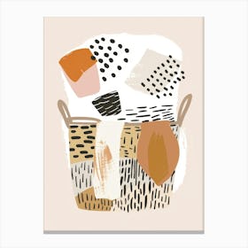 Basket Print Canvas Print