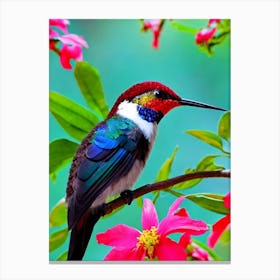 Hummingbird Tropical bird Canvas Print