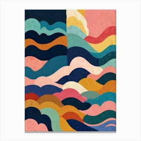 Abstract Wave Painting Canvas Print