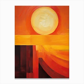 Abstract Sun Blast Digital Oil Painting Canvas Print