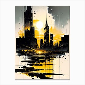 Abstract Cityscape 2 Canvas Print