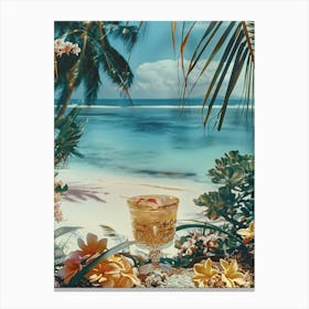 Cocktail Hour On The Beach Canvas Print