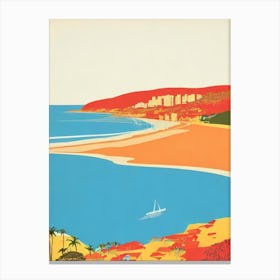 Balmoral Beach Australia Midcentury Canvas Print