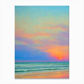 Folly Beach South Carolina Monet Style Canvas Print