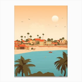 Senegal Travel Illustration Canvas Print