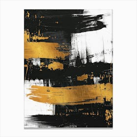 Abstract Black And Gold Canvas Print Canvas Print