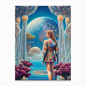 Woman In A Dream Canvas Print