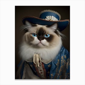 Cute Cat Persian Portrait Canvas Print