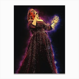 Spirit Of Adele Live Concert Canvas Print