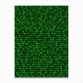 Binary Code Background Canvas Print
