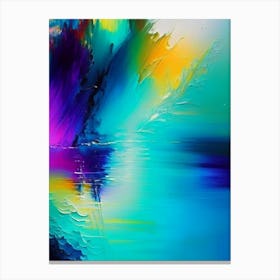 Water Inspired Fantasy Or Surrealistic Art Waterscape Bright Abstract 1 Canvas Print