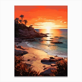 A Vibrant Painting Of Dunsborough Beach Australia 1 Canvas Print