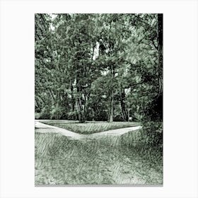 Path In The Woods Canvas Print