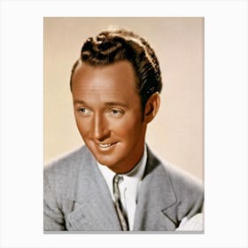 Bing Crosby Retro Collage Movies Canvas Print